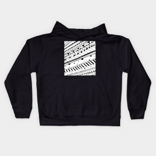 Black and White Abstract Kids Hoodie